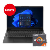 Lenovo V15 AMD Ryzen 5 15.6-inch Win 11 Home Laptop and Mouse & Backpack & Headphone Ladies Bundle - Pienk