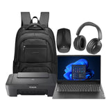 Lenovo V15 AMD Ryzen 5 15.6-inch Win 11 Home Laptop and Printer Bundle