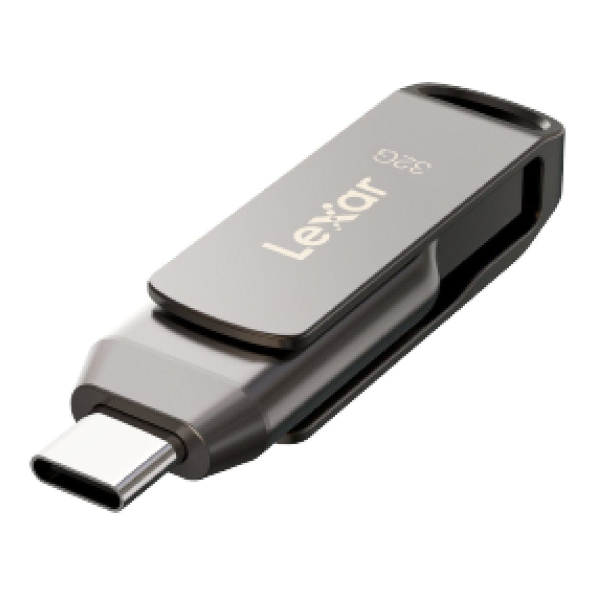 Lexar JumpDrive Dual Drive D400 32GB Type-C Flash Drive Grey LJDD400032G-BNQNG