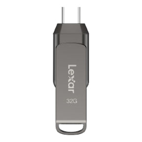 Lexar JumpDrive Dual Drive D400 32GB Type-C Flash Drive Grey LJDD400032G-BNQNG