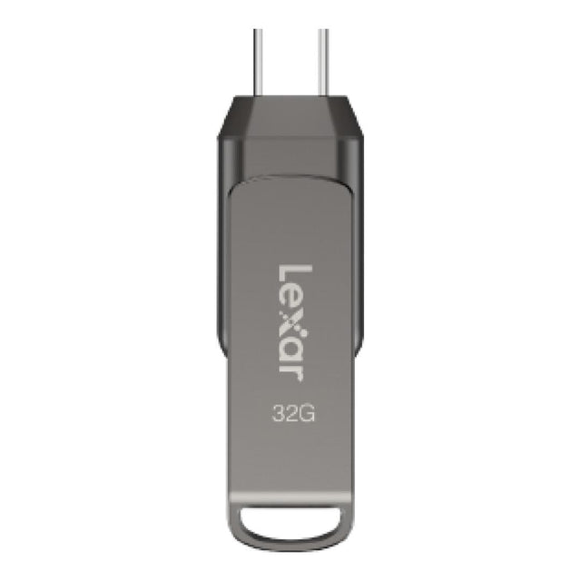 Lexar JumpDrive Dual Drive D400 32GB Type-C Flash Drive Grey LJDD400032G-BNQNG