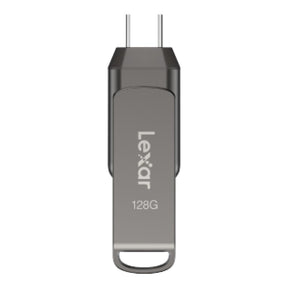 Lexar JumpDrive Dual Drive D400 128GB Type-C Flash Drive Grey LJDD400128G-BNQNG