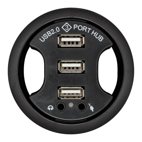 Lucktek Grommet 3x USB 2.0 with 2x Audio Jack