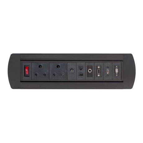 Lucktech Manual Flipping Desk Socket LK-DMS-715/B