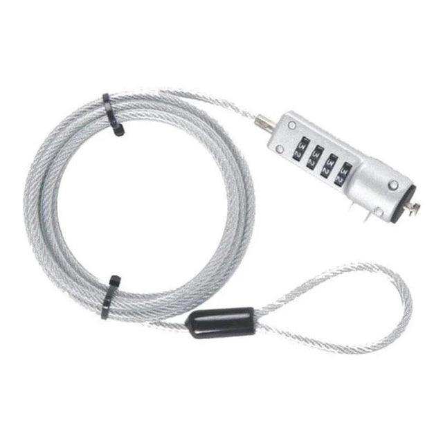 Mecer Dual Lock 4-Dial Notebook Mini PC Cable Lock LKCP-0093B2