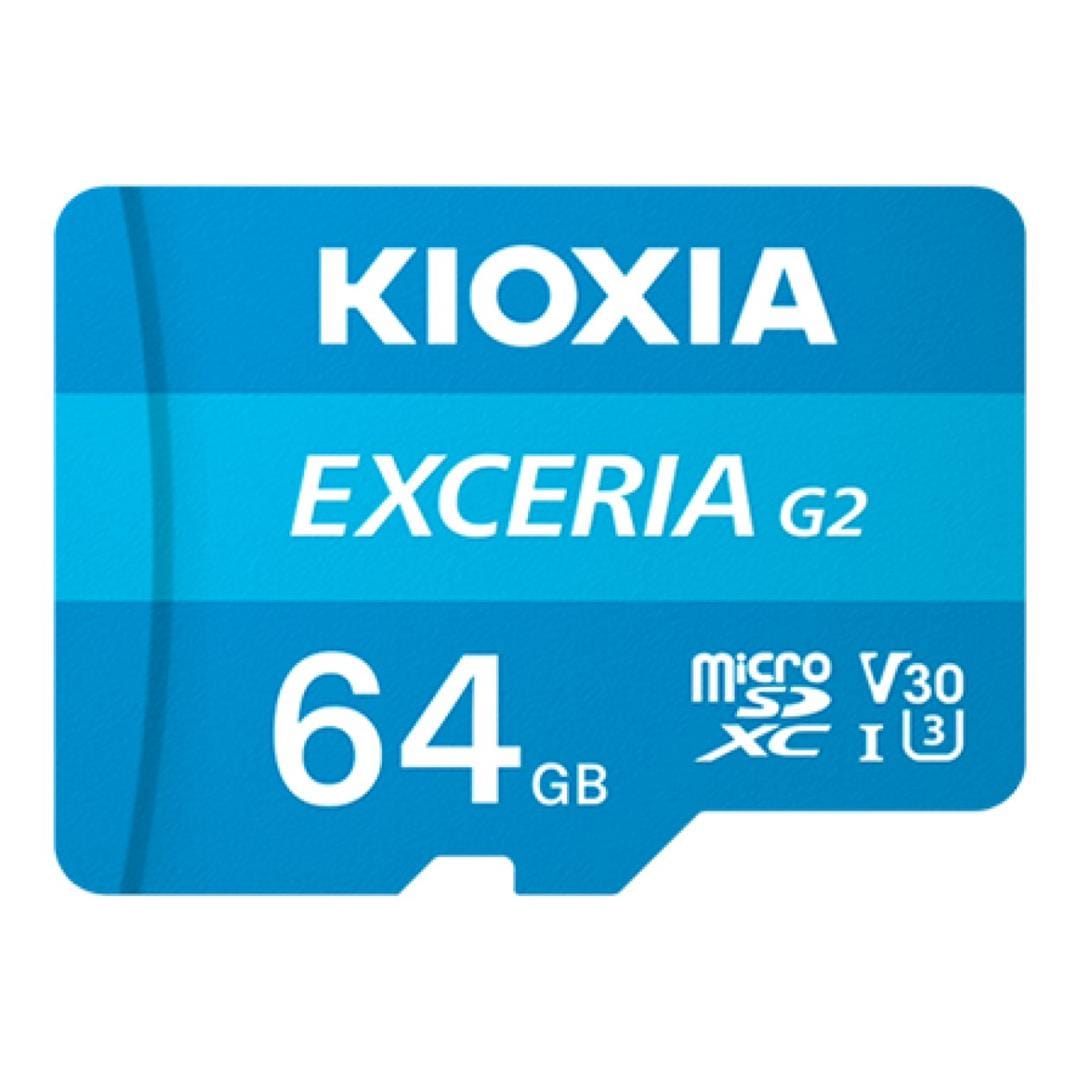 Kioxia EXCERIA G2 64GB MicroSDHC Memory Card LMEX2L064GG2