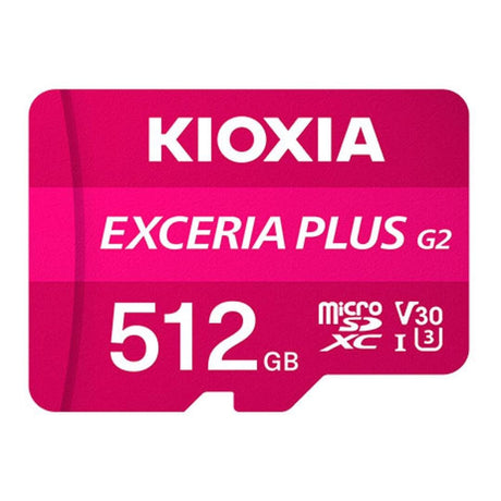Kioxia EXCERIA PLUS G2 512GB MicroSD Memory Card LMPL2M512GG2
