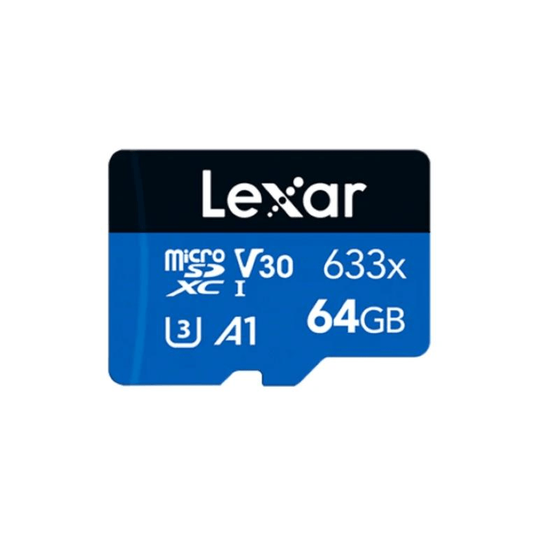 Lexar 64GB High Performance 633x MicroSDHC Memory Card LMS0633064G-BNNNG