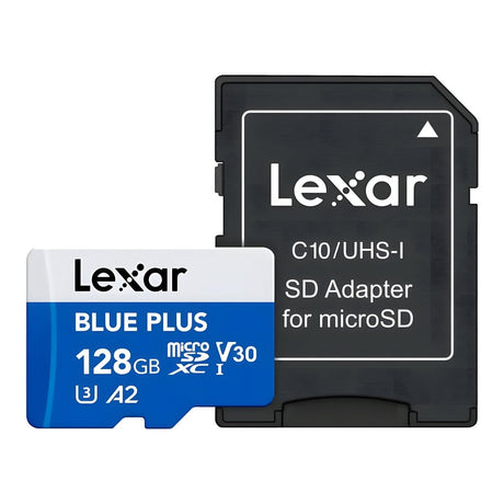 Lexar Blue Plus 128GB UHS-I microSDXC Memory Card LMSBLPL128G-BNANG