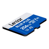 Lexar BLUE PLUS 256GB MicroSDXC Memory Card LMSBLPL256G-BNANG