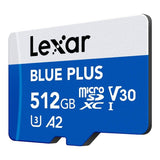Lexar Blue Plus 512GB MicroSDXC UHS-I Memory Card LMSBLPL512G-BNANG
