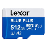 Lexar Blue Plus 512GB MicroSDXC UHS-I Memory Card LMSBLPL512G-BNANG