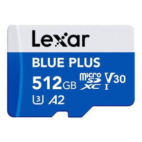 Lexar Blue Plus 512GB MicroSDXC UHS-I Memory Card LMSBLPL512G-BNANG