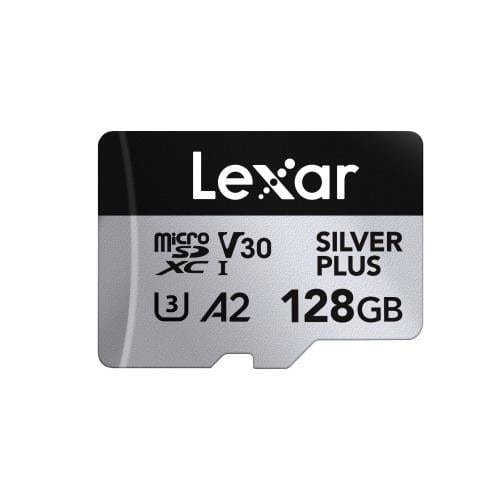 Lexar Professional SILVER PLUS 128GB MicroSDXC Memory Card LMSSIPL128G-BNANG