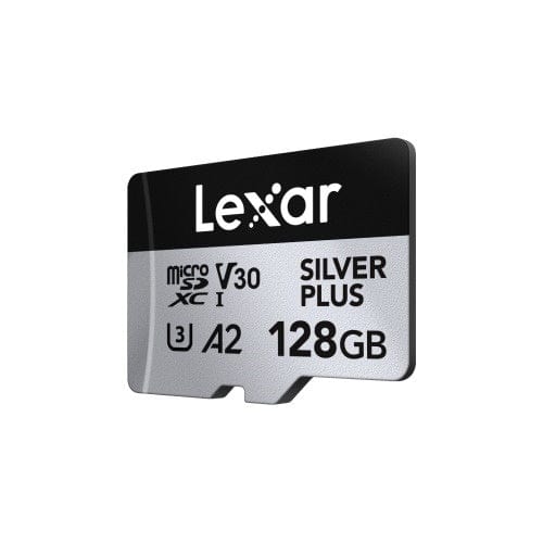 Lexar Professional SILVER PLUS 128GB MicroSDXC Memory Card LMSSIPL128G-BNANG