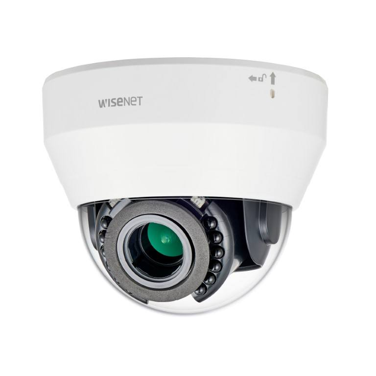 Hanwha Wisenet 2MP 3.2-10mm Manual Varifocal IR Indoor Dome Network Camera LND-6070R