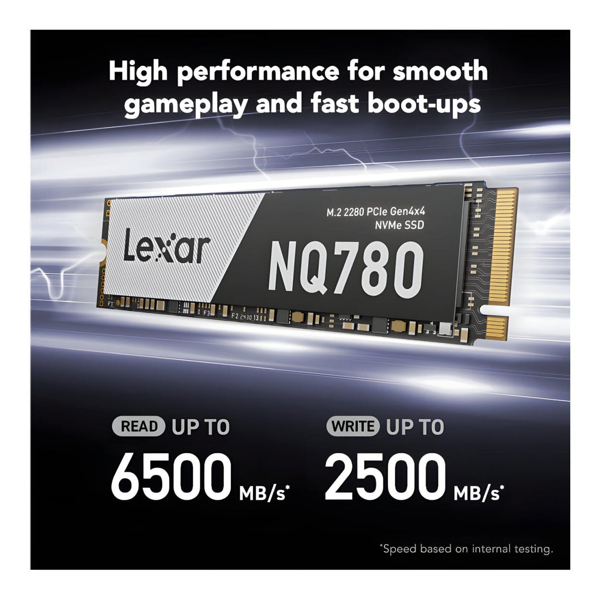 Lexar NQ780 1TB M.2 PCIe 4.0 NVMe 3D NAND Internal SSD LNQ780X001T-RNNNG