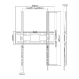Lumi 37 to 75-inch Fixed Portrait Lockable Digital Signage TV Wall Mount LP42-64AF
