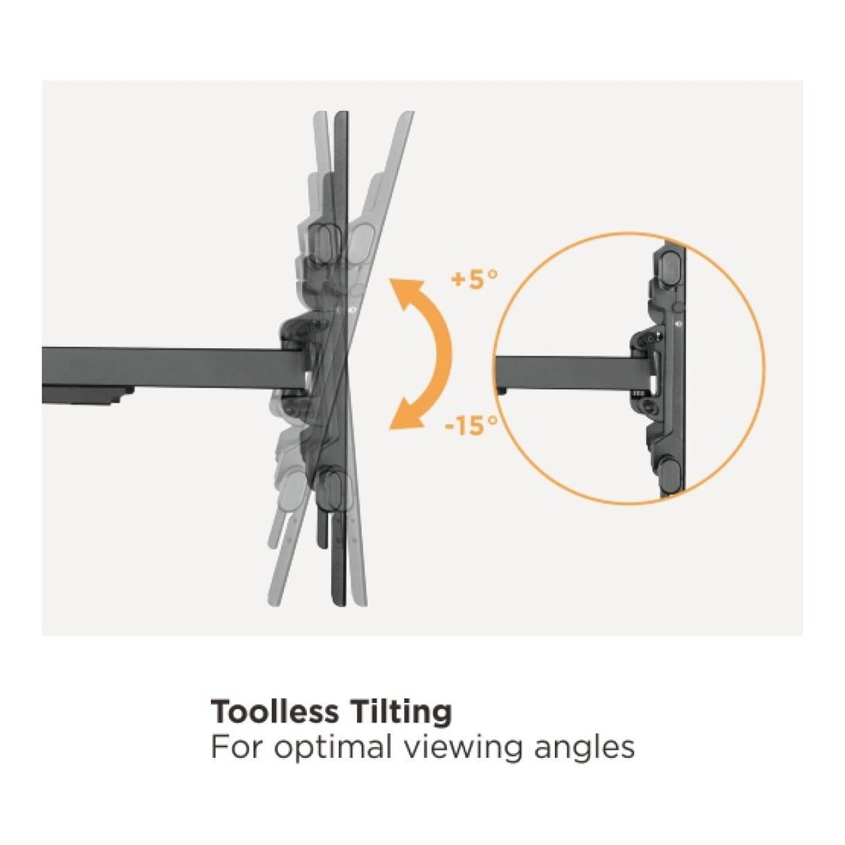 LinkQnet 43 to 90-inch Heavy-Duty Full-Motion TV Wall Mount LPA49-486XLD