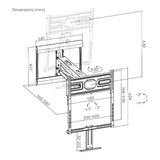 Lumi 65-85-inch Premium Pull Down Mantel TV Mount LPA53N-461L
