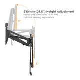 Lumi 65-85-inch Premium Pull Down Mantel TV Mount LPA53N-461L