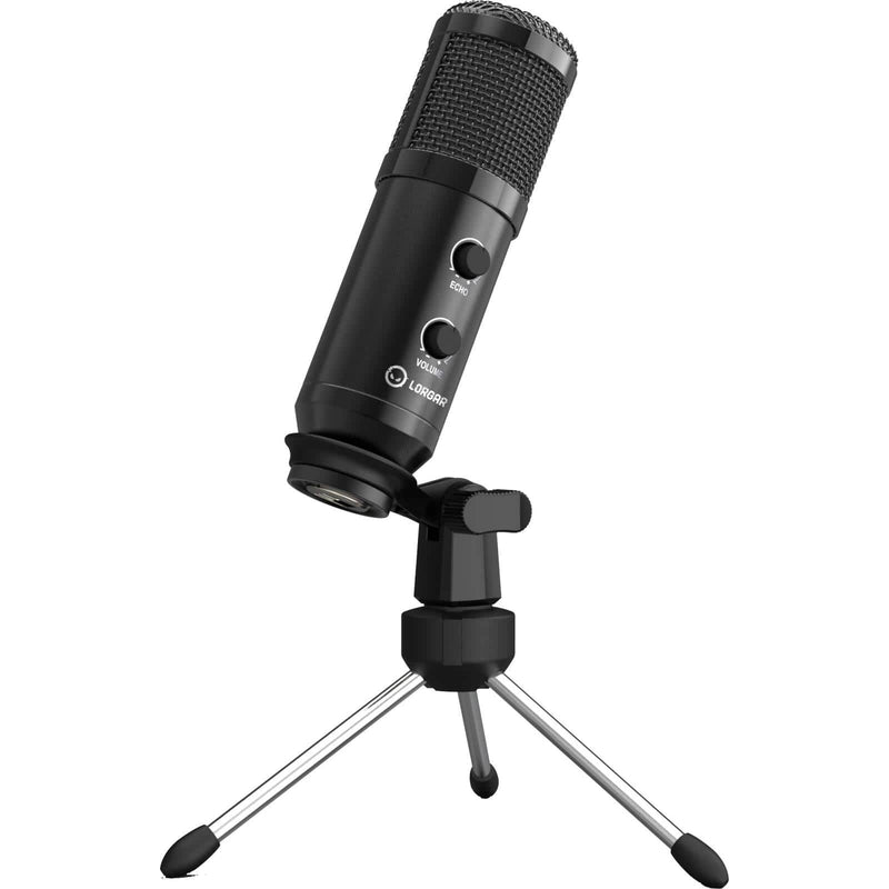 Lorgar Soner 313 USB Condenser Gaming Microphone with Tripod Stand Black LRG-CMT313