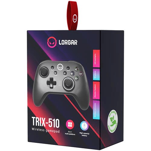 Lorgar TRIX-510 Wireless Gaming Controller Black LRG-GP510 – FirstShop