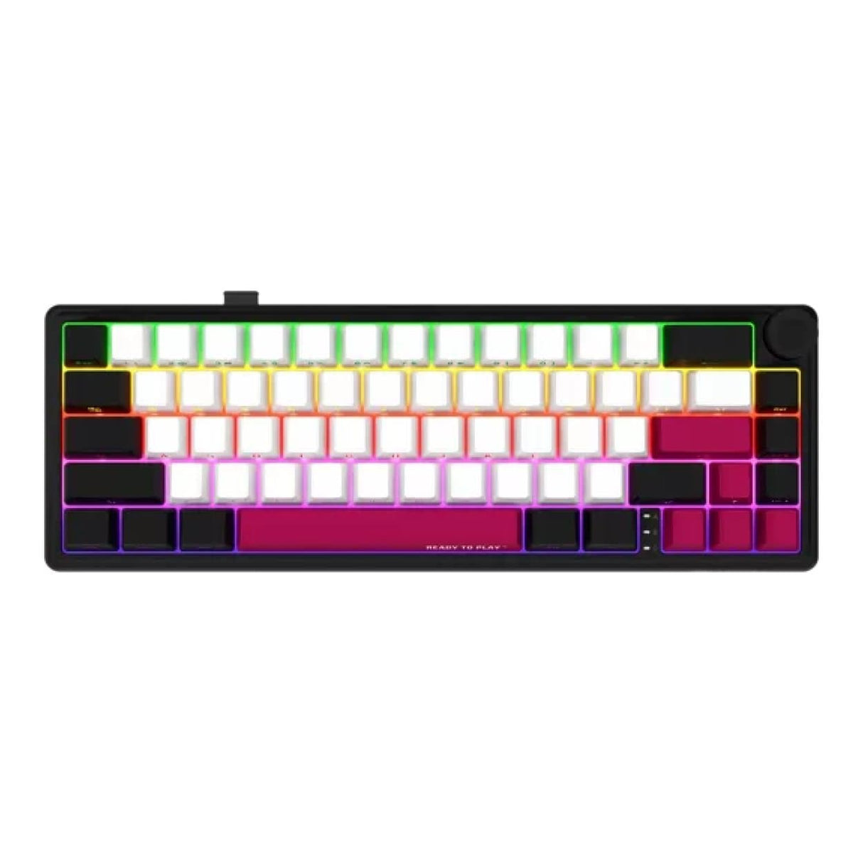 Lorgar KBP70MW Pro Wireless Mechanical Gaming Keyboard Black and Red LRG-KBP70MW-BK-US