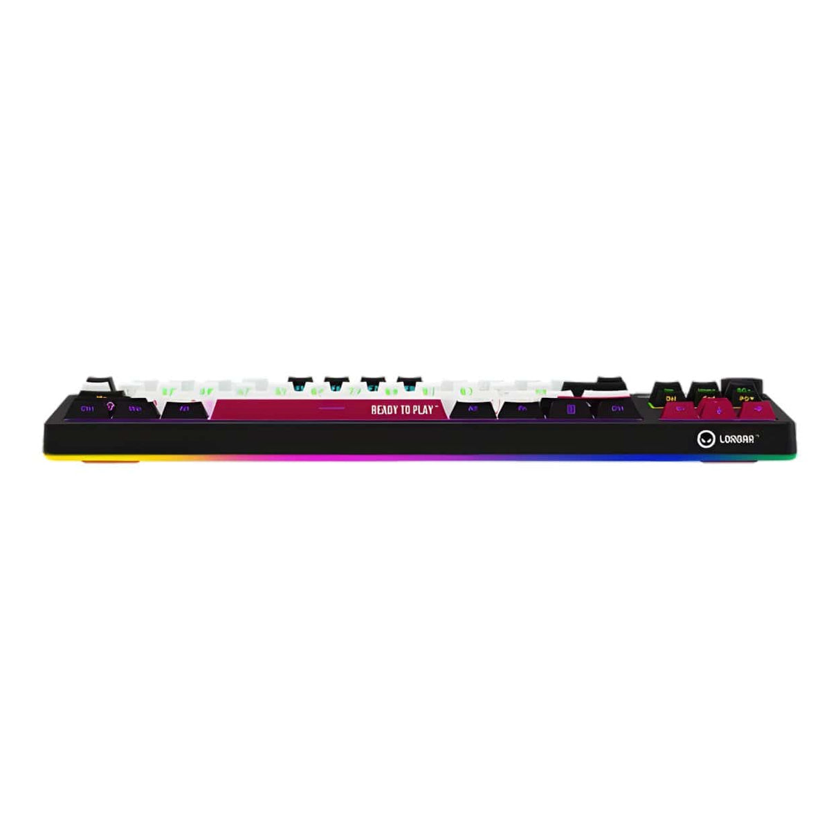 Lorgar KBP70TKLW Wireless TKL Mechanical Gaming Keyboard Pro Black and Red LRG-KBP70TKLW-BK-US