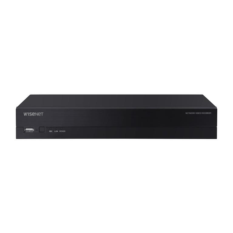 Hanwha Wisenet 4-ch 5MP NVR with 4-port PoE LRN-410S