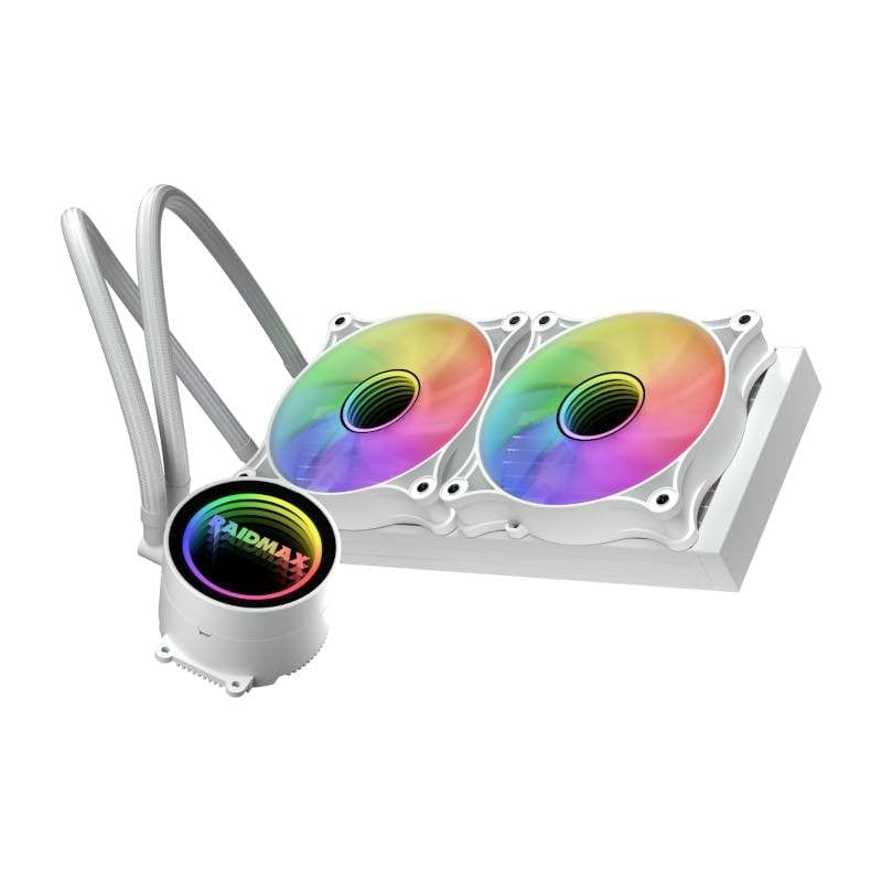 Raidmax Infinita 240mm ARGB Liquid CPU Cooler - White LS240WT ARGB