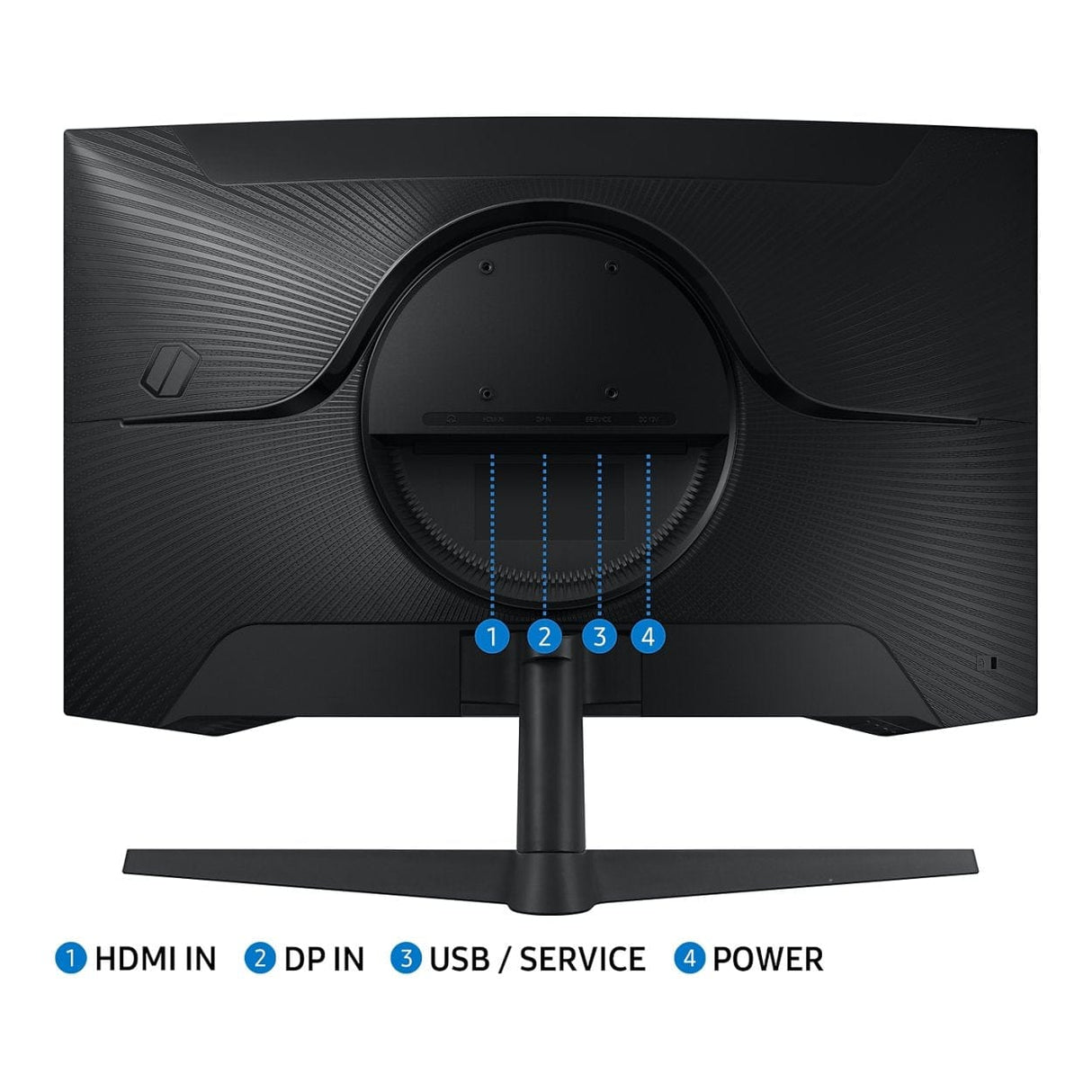 Samsung Odyssey G55C 27-inch 2560 x 1440p QHD 16:9 165Hz 1ms LED VA Curved Gaming Monitor LS27CG552EUXEN