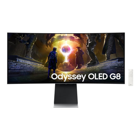 Samsung Odyssey G8 G85SD 34-inch 3440 x 1440p UWQHD 21:9 175Hz 0.03ms OLED Curved Monitor LS34DG852SAXXA