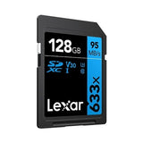 Lexar BLUE Series PRO 633x 128GB SDXC Memory Card LSD128CB633
