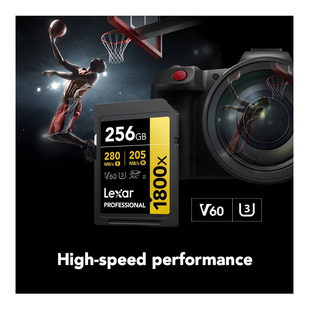 Lexar LSD1800256G-BNNNG 256GB SDXC Class 10 Memory Card