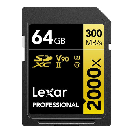 Lexar 2000x SD Professional 64GB SDXC Memory Card LSD2000064G-BNNNG