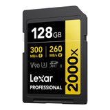 Lexar 2000x SD Professional 128GB SDXC Memory Card LSD2000128G-BNNNG