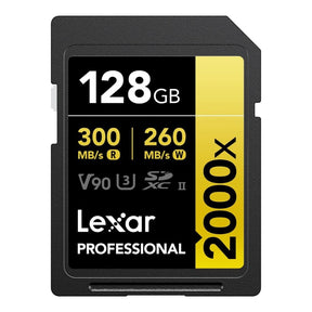 Lexar 2000x SD Professional 128GB SDXC Memory Card LSD2000128G-BNNNG