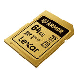 Lexar ARMOR GOLD 64GB SDXC Memory Card LSDAMGL064G-RNNNG