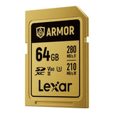 Lexar ARMOR GOLD 64GB SDXC Memory Card LSDAMGL064G-RNNNG