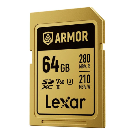 Lexar ARMOR GOLD 64GB SDXC Memory Card LSDAMGL064G-RNNNG