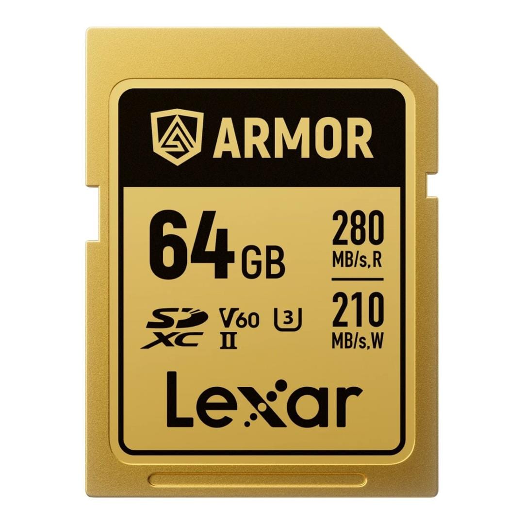 Lexar ARMOR GOLD 64GB SDXC Memory Card LSDAMGL064G-RNNNG