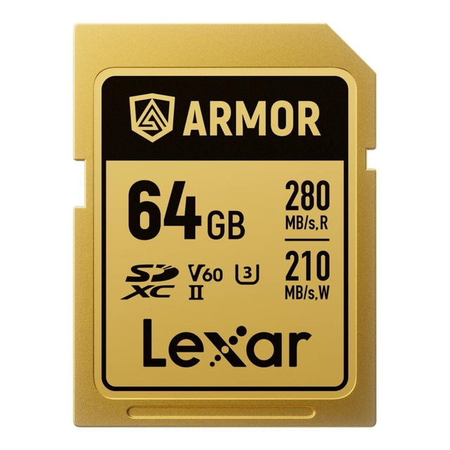 Lexar ARMOR GOLD 64GB SDXC Memory Card LSDAMGL064G-RNNNG