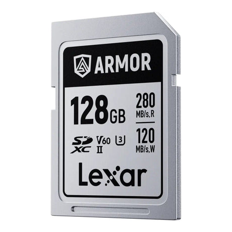 Lexar ARMOR SILVER PRO 128GB SDXC Memory Card LSDAMSP128G-RNNNG
