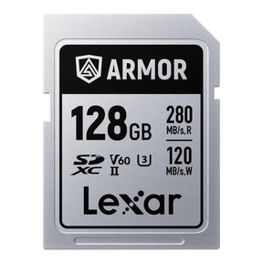 Lexar ARMOR SILVER PRO 128GB SDXC Memory Card LSDAMSP128G-RNNNG