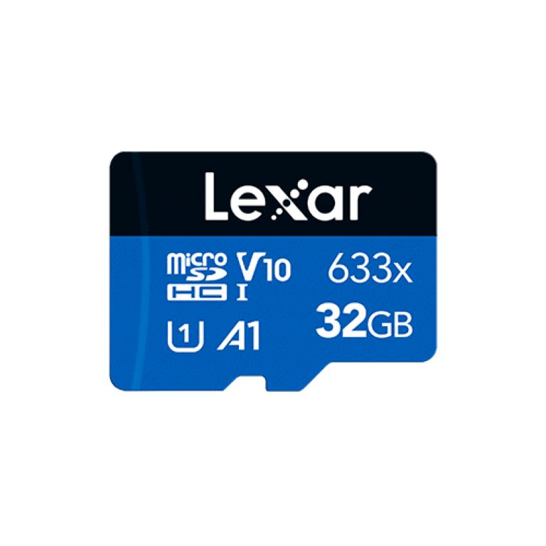 Lexar 633x BLUE Series 32GB microSDHC UHS-I Memory Card LSDMI32GBB633A