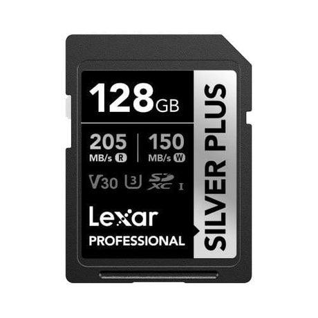 Lexar Professional SILVER PLUS 128GB SDXC Memory Card LSDSIPL128G-BNNNG