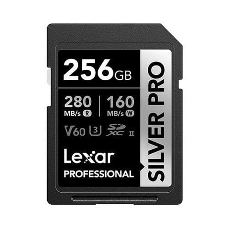 Lexar Professional SILVER PRO 256GB SDXC Memory Card LSDSIPR256G-BNNNG
