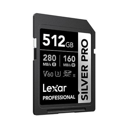Lexar Professional SILVER PRO 512GB SDXC Memory Card LSDSIPR512G-BNNNG