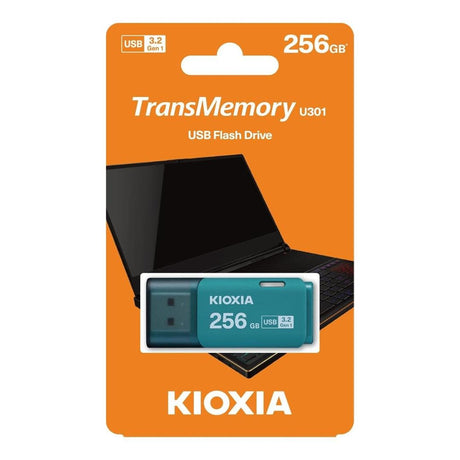 Kioxia TransMemory U301 256GB USB Flash Drive Blue LU301L256GG4